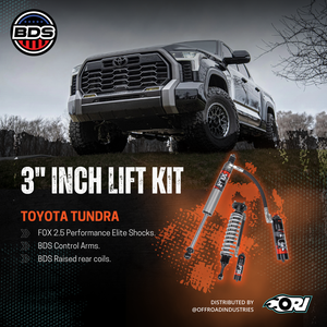 BDS 3 Inch Lift Kit | FOX 2.5 Performance Elite Series | Toyota Tundra (22-25)