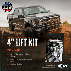 BDS 4 Inch Lift Kit | FOX 2.5 Performance Elite Coil-Over | Ford F150 (21-25)