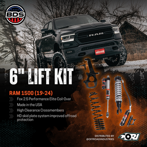 BDS 6 Inch Lift Kit | FOX 2.5 Performance Elite Coil-Over | Ram 1500 (19-25)