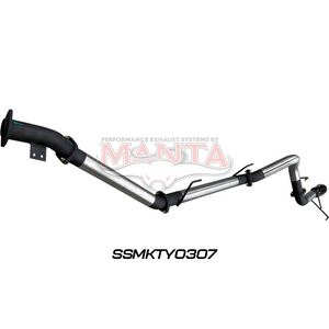 Manta TOYOTA LANDCRUISER 300 SERIES V6 3IN DPF BACK WITHOUT MUFFLERS, BLACK 4IN TIP